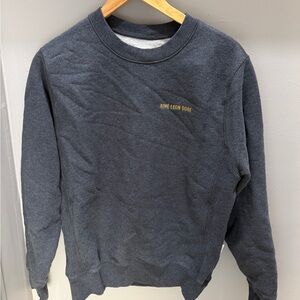 Aime Leon Dore Charcoal Crewneck with Gold Logo